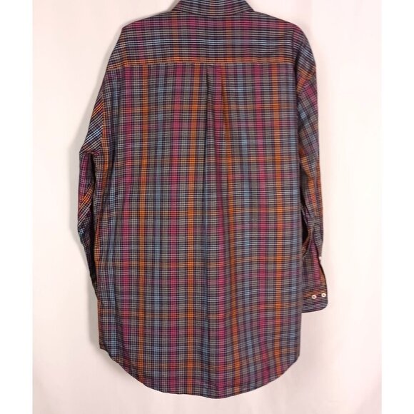 Peter Millar Plaid Long Sleeve Dress Shirt Men’s XL Classic Fit Cotton - Picture 4 of 5